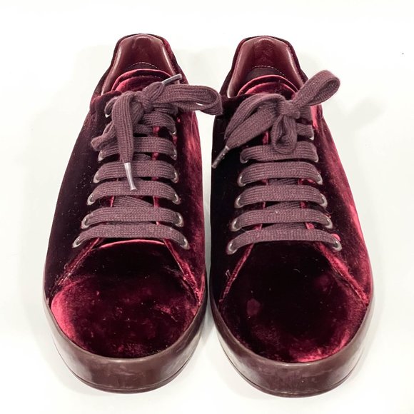 Prada Velvet Sneakers- Size 39 - Picture 1 of 7